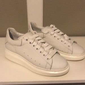 Authentic Alexander McQueen White Platform Sneaker